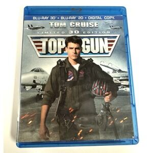 Top Gun Limited 3D Edition Blu-ray  ( Tom Cruise, 1986 ) 2-‎ Disc Set 2D, and 3D